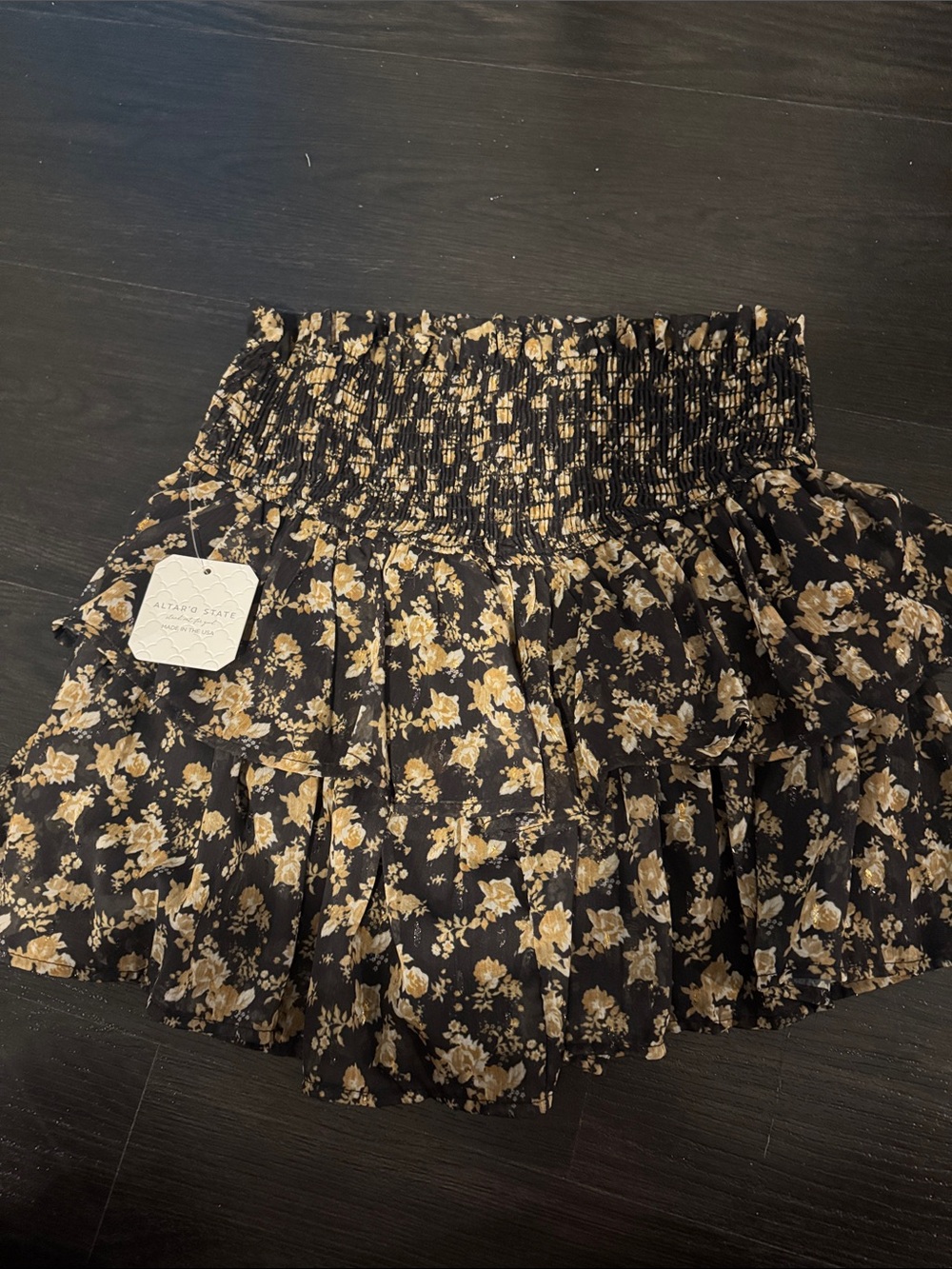 Altar’s State Ruffle Tiered Skirt NWT